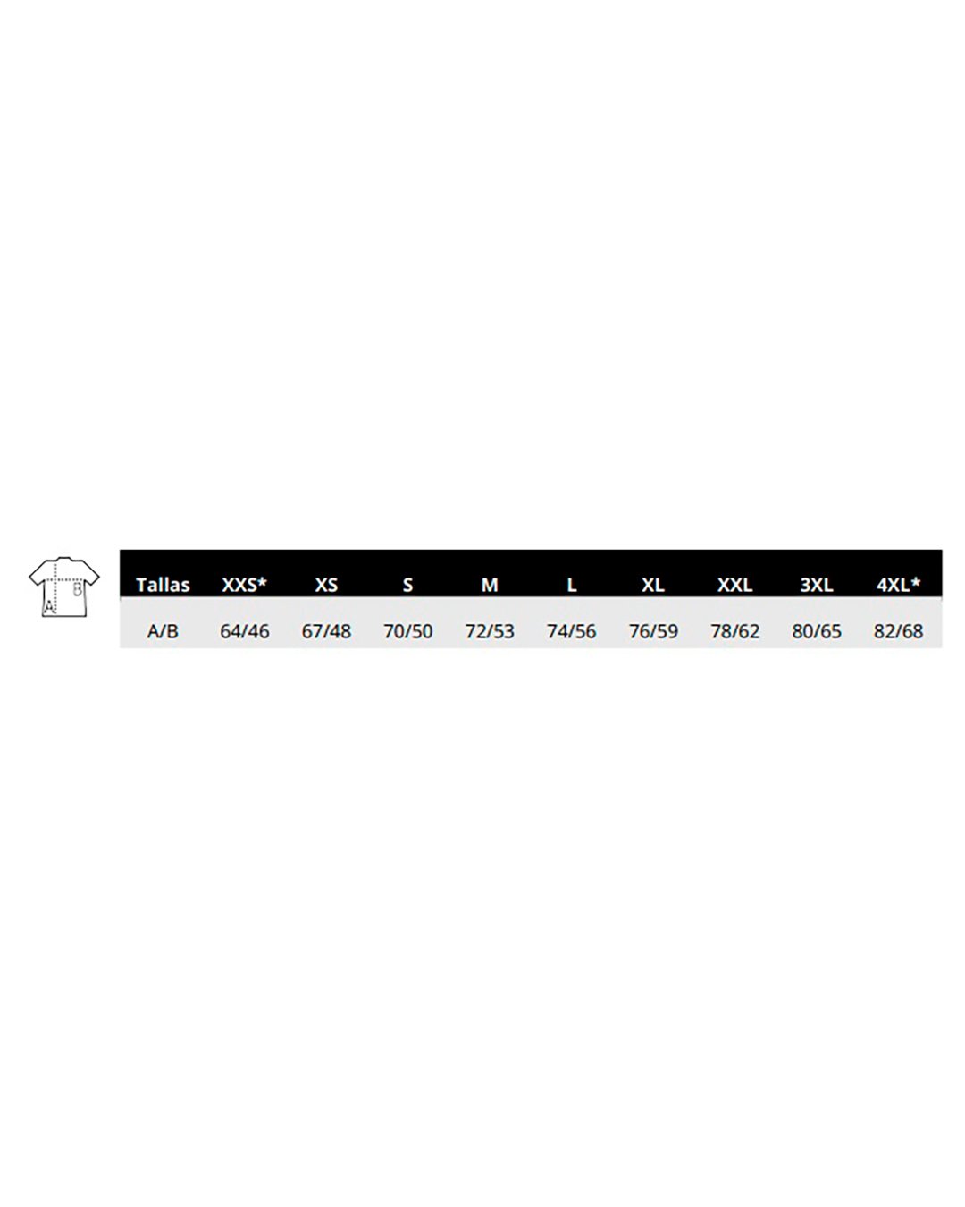 Tallas Camiseta Premium OCB Spain